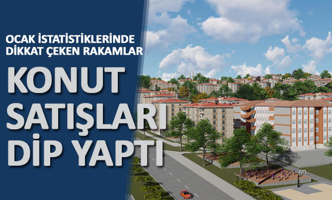 Konut satışlarında ciddi düşüş