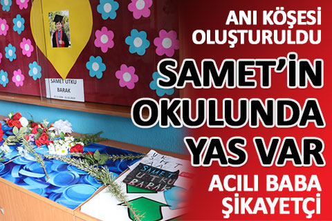 Kaza kurbanı Samet’in okulunda anı köşesi oluşturuldu