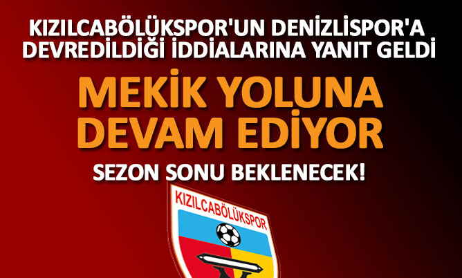 (Denizlisporhaber.com) Devir iddialarına Kızılcabölükspor yönetiminden yanıt