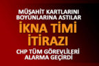 MÜŞAHİT KARTLARINI BOYUNLARINA ASTILAR, CHP İTİRAZ ETTİ