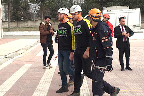 PAÜ, Dağ Arama Kurtarma Ekibi tatbikata katıldı