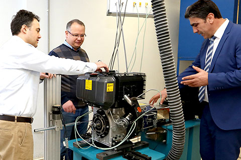PAÜ’de Motor Test Laboratuvarı kuruldu