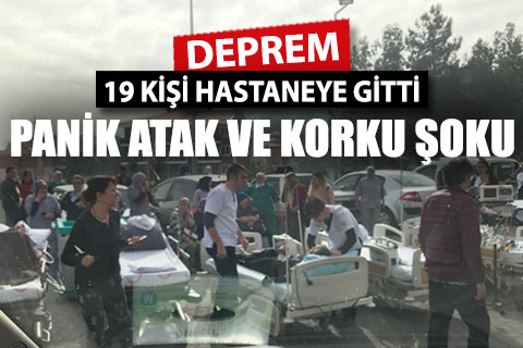 Acıpayam’da depremin ardından 19 kişi hastanelere başvurdu