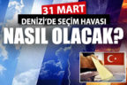 Seçim günü Denizli’de hava durumu nasıl olacak?