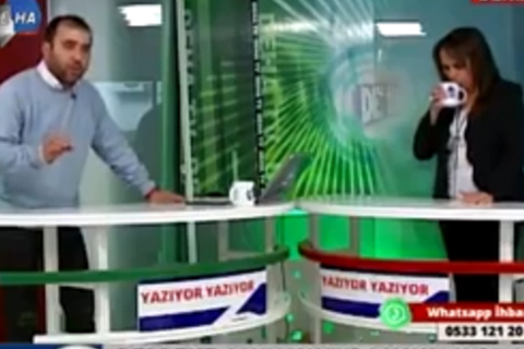 Delikara, canlı yayında yakalanınca