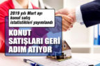 Konut satışları geçen yılın Mart ayına 9,1 oranında geriledi