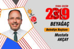 Beyağaç’ta Mustafa Akçay 3. döneme başladı