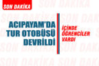 Acıpayam’da tur otobüsü devrildi