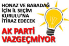 AK Parti Honaz ve Babadağ için İl Seçim Kurulu’na itiraz edecek