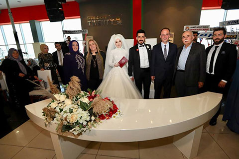 Başkan Avni Örki ilk nikahını kıydı