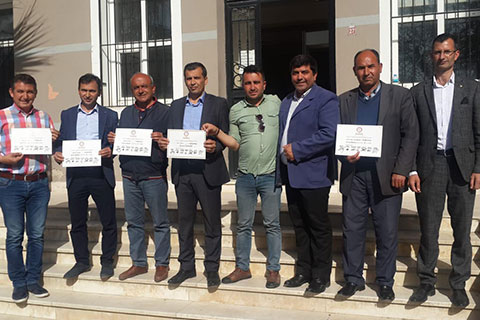 Ali Atlı mazbatasını aldı. Artık resmen başkan