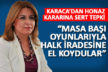 Karaca: “Masa başı oyunlarla halkın iradesine el koydular”