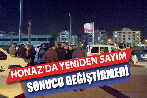 Honaz’da yeniden sayım, sonucu değiştirmedi