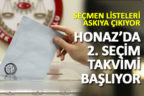 Honaz’da seçmen listeleri askıya çıkıyor