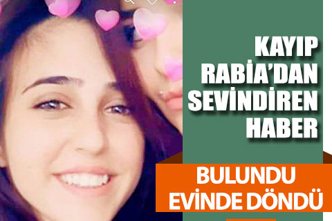 Kaybalon 17 yaşındaki Rabia Kalyon bulundu