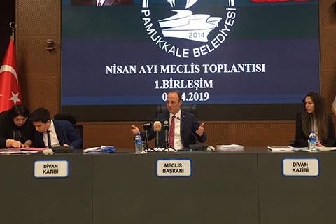 Pamukkale Belediye Meclisi yeni dönemin ilk toplantısını yaptı