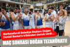 Maç sonrası Şeniz Doğan tezahüratı