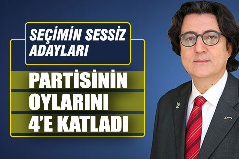 Partisinin oylarını 4’e katladı