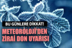Denizli için Meteoroloji’den zirai don uyarısı