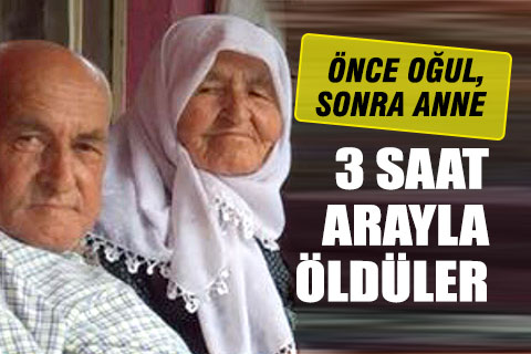 Üç saat arayla öldüler, yan yana gömüldüler