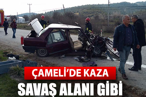 Çameli’de kaza: 2 yaralı