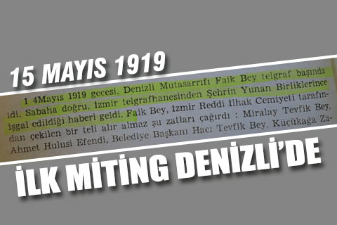 Profesörler 15 Mayıs 1919’u değerlendirdi