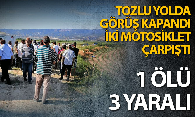Akköy’de motosiklet kazası: 1 ölü, 3 yaralı