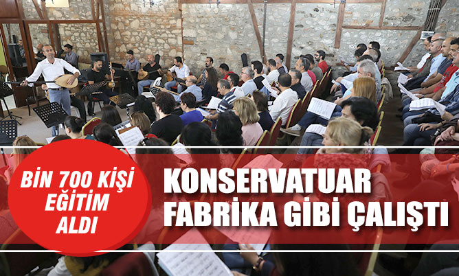 Büyükşehir Konservatuarı fabrika gibi çalışıyor