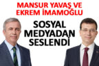 Yavaş ve İmamoğlu sosyal medyadan seslendi