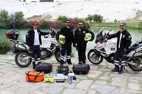 Motosiklet ambulanslar göreve başladı