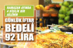 29 günde oruç açmanın maliyeti 2 bin 683 lira