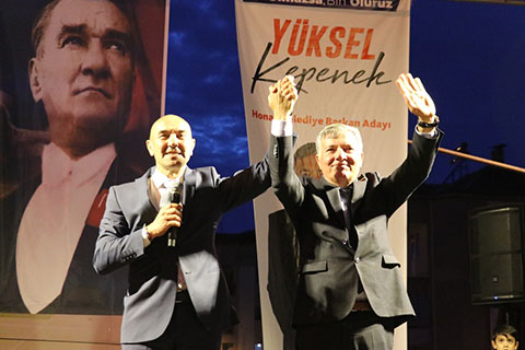 Soyer, Kepenek’e destek için Honaz’a geldi