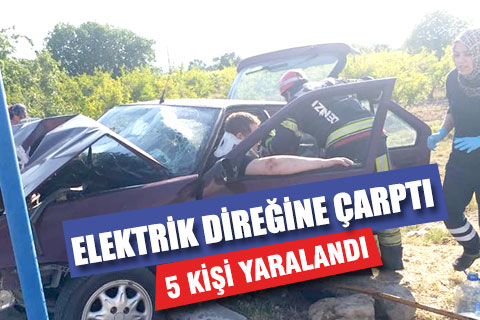 Irlıganlı’da kaza; 5 kişi yaralandı
