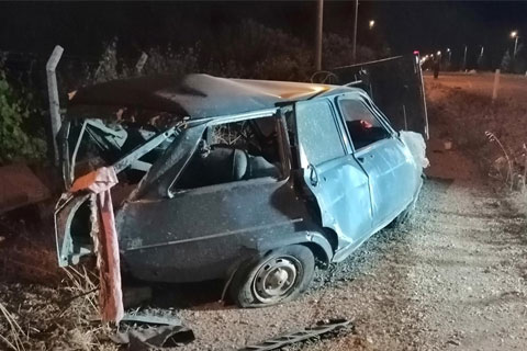 TAVAS’TA TRAFİK KAZASI : 1 ÖLÜ 1 YARALI
