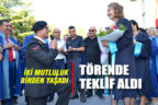 Mezuniyet töreninde hem diplomasını, hem de evlenme teklifi aldı