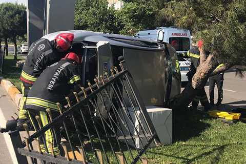 Antalya Yolu’nda kaza: 2 yaralı