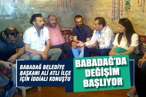 Babadağ Belediye Başkanı Ali Atlı, gazetecilerle bir araya gelerek ilçeyi anlattı
