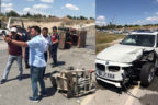 Çal’ın Denizler Mahallesi’ndeki kazada 2 kişi yaralandı
