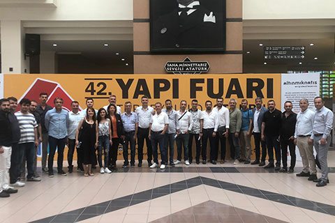 DTO, 30 üyesi ile birlikte Yapı Fuarı’nda