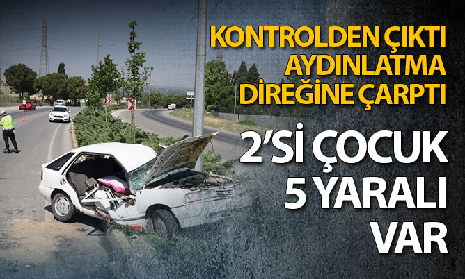 Honaz’da kaza: 2’si çocuk 5 yaralı