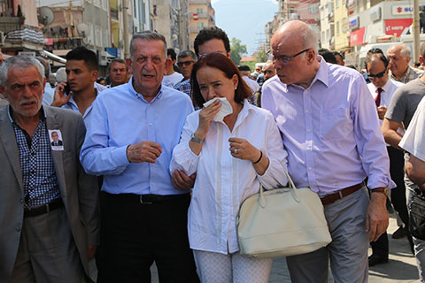 Kazım Arslan için düzenlenen törene Müjde Ar da katıldı