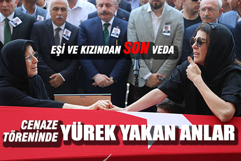 Kazım Arslan’ın cenaze töreninde yürek yakan anlar