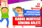 Merkezefendi Belediyesi 3 bin öğrenciye sinema bileti verecek