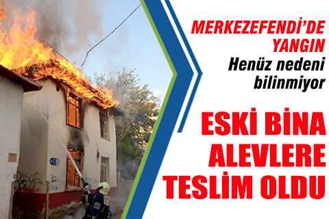 Merkezefendi Mahallesi’ndeki metruk evde yangın çıktı