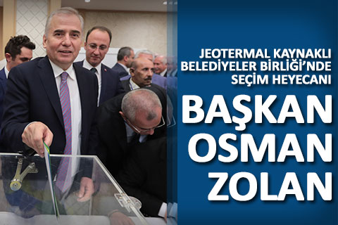 Zolan, Jeotermal Kaynaklı Belediyeler Birliği Başkanı