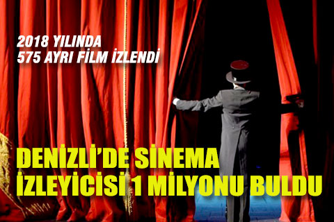 Denizli’de 2018 yılında 575 filmi 959 bin 992 kişi izledi