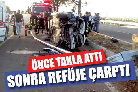 Acıpayam’da trafik kazası; 1 yaralı