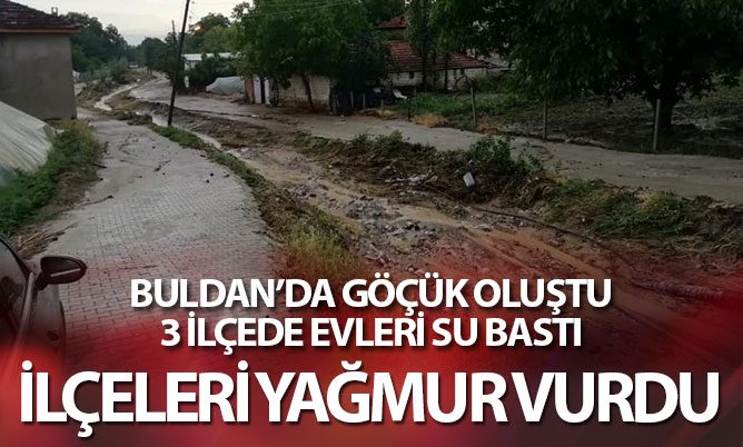 İlçeleri yağmur vurdu