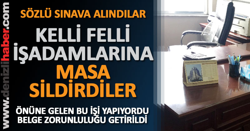 Kerli ferli işadamlarına masa sildirdiler