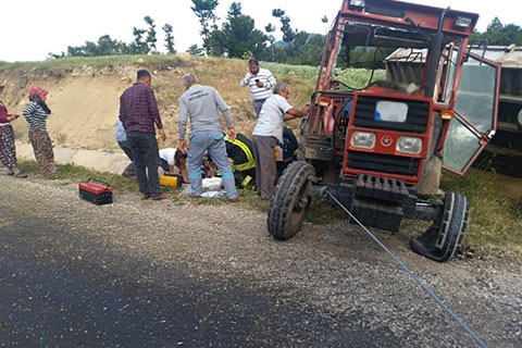 Çameli’de traktör kazası: 1 yaralı